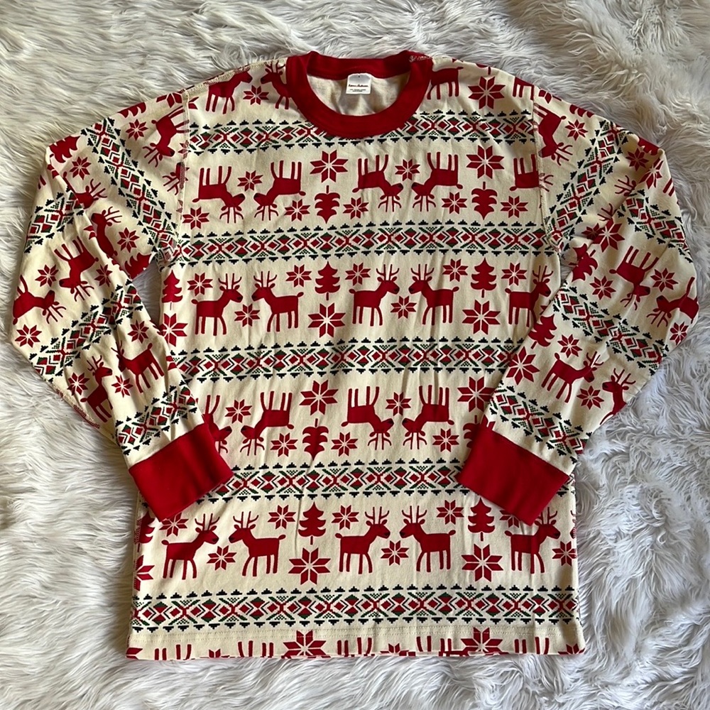 Hanna Andersson Reindeer PJ Top